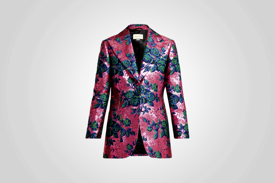 gucci floral brocade single breasted jacket matchesfashion - FACES.ch