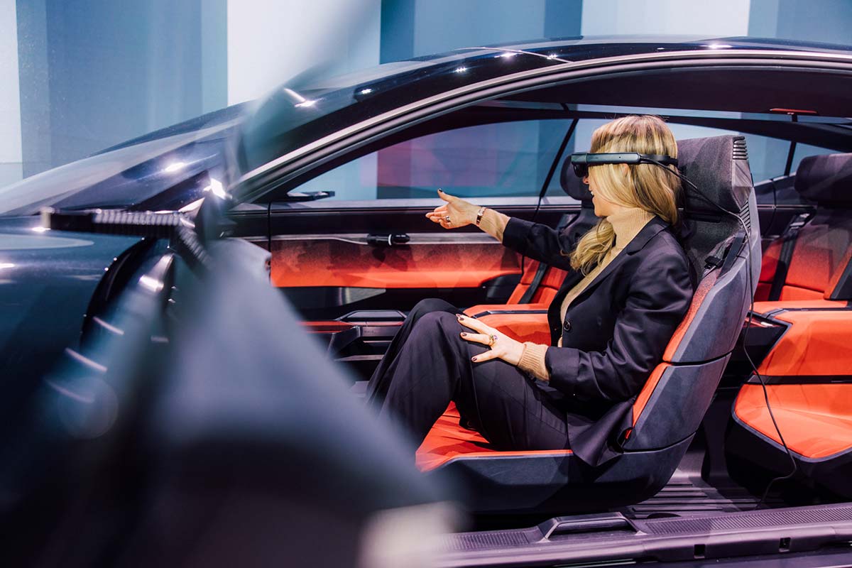 AR-Brillen Erlebniss im Audi activesphere concept.