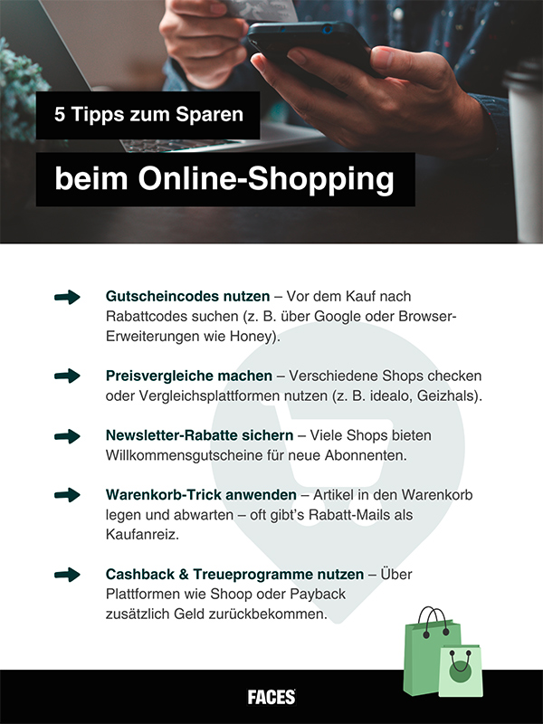 Online Shopping Guide - Bezahlmethoden,
bester Zeitpunkt und Tricks