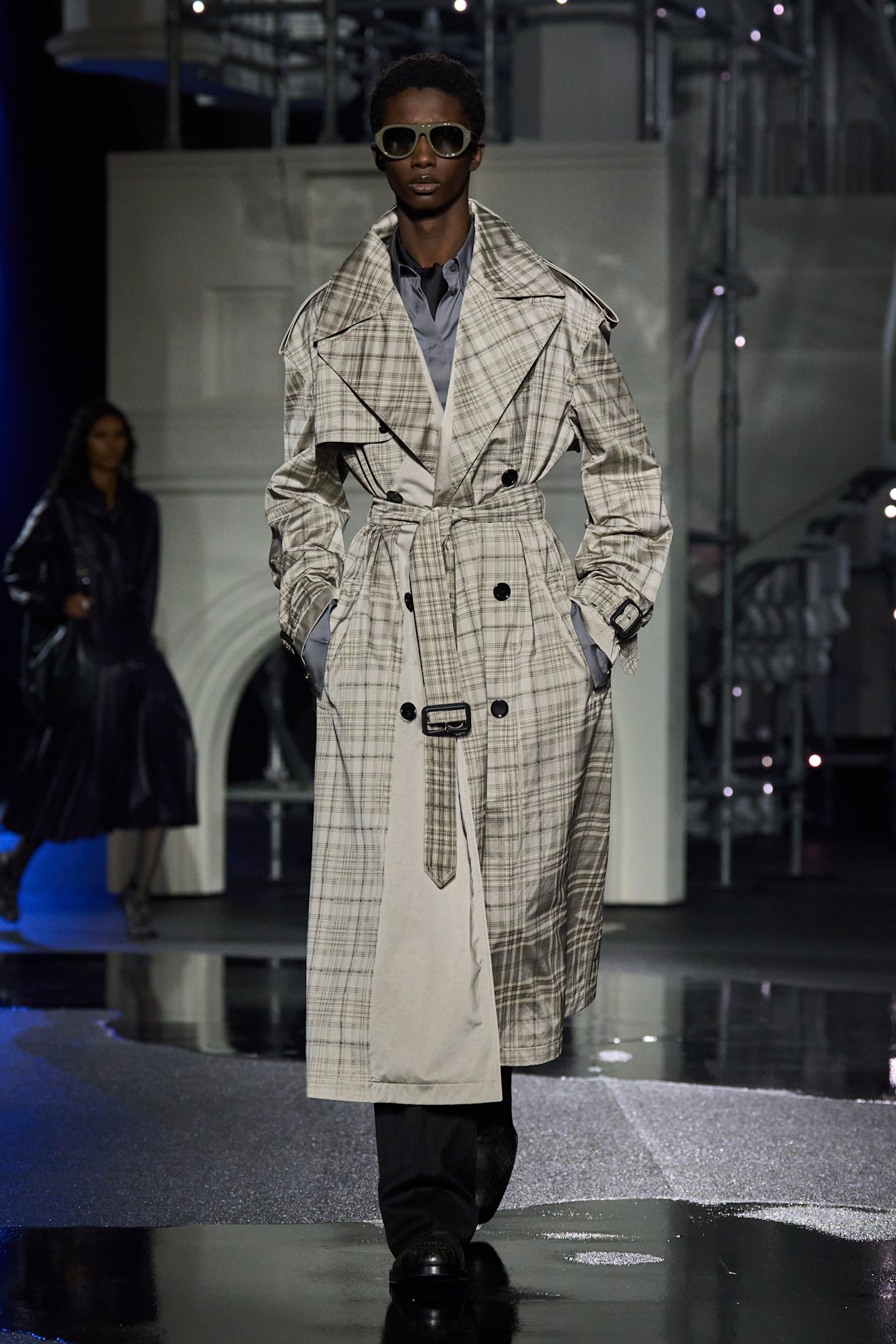 Karierter Trenchcoat von Burberry
