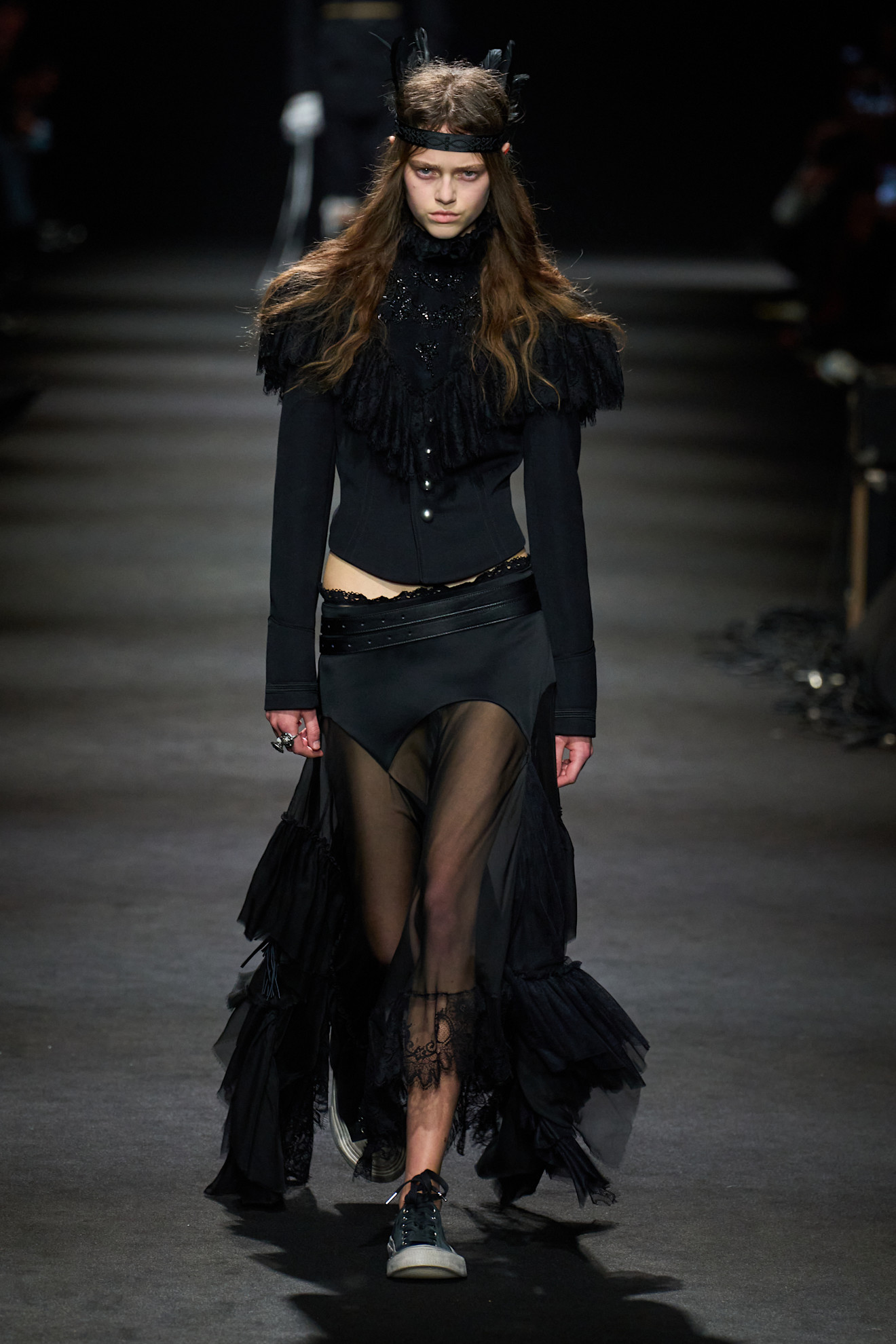 Kurze schwarze Jacke von Ann Demeulemeester